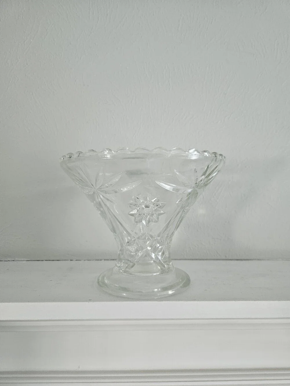 Vintage Anchor Hocking EAPC Pedestal Compote/Centerpiece Vase/Punch Bowl Stand